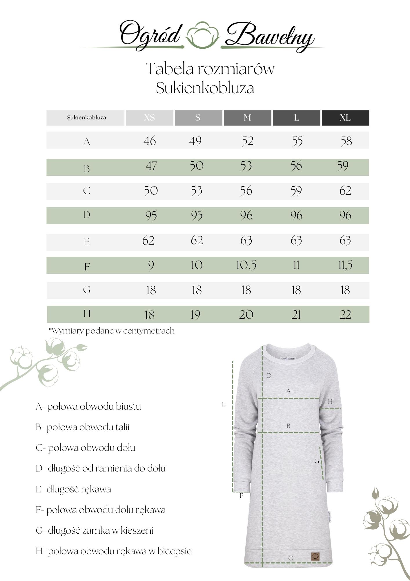 BAŁTYK - długa bluza z kapturem kolor Niebieski Jeans - obrazek 4