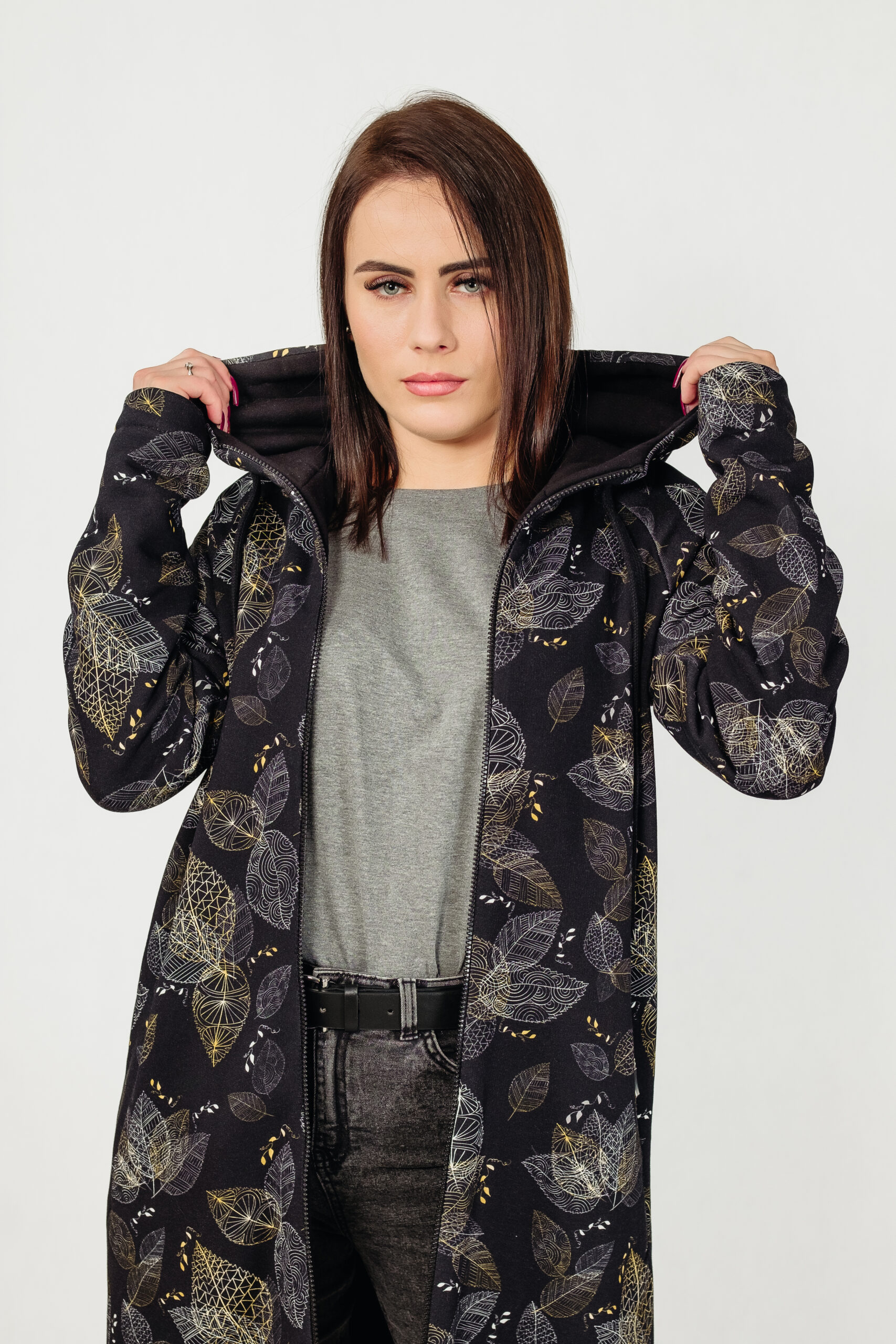 NATURA - płaszcz dresowy kolor Złote Liście