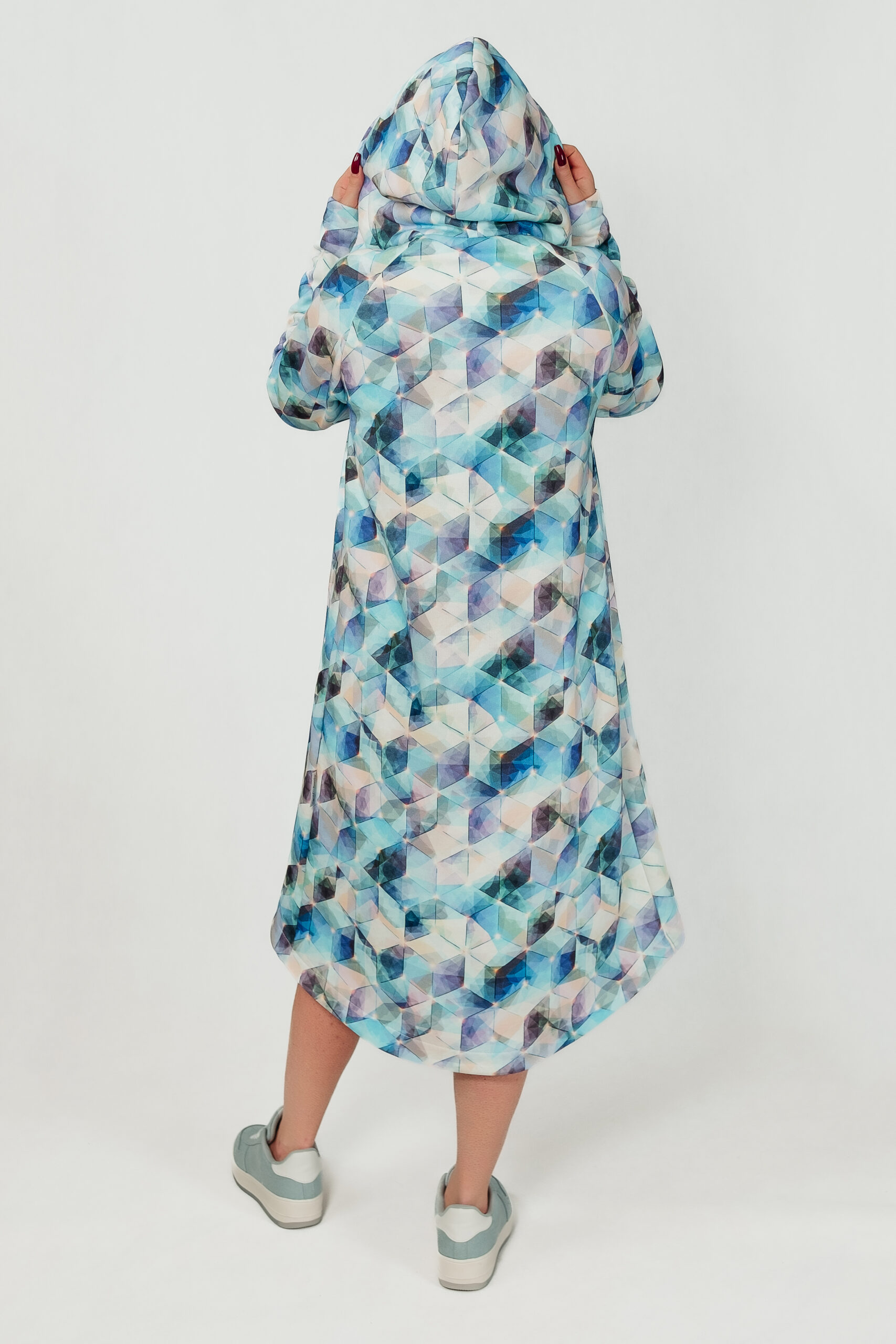 NATURA - płaszcz dresowy kolor Abstrakcja