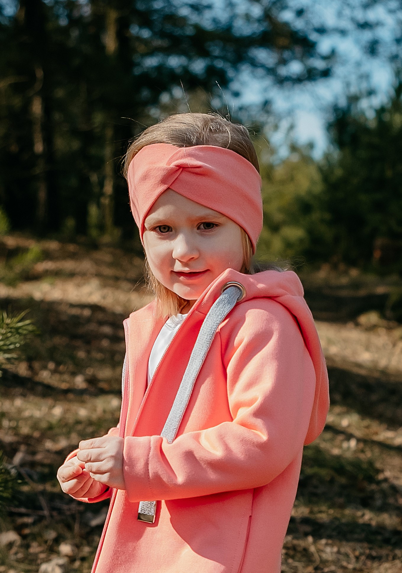 TWIST - opaska kolor Brzoskwinia