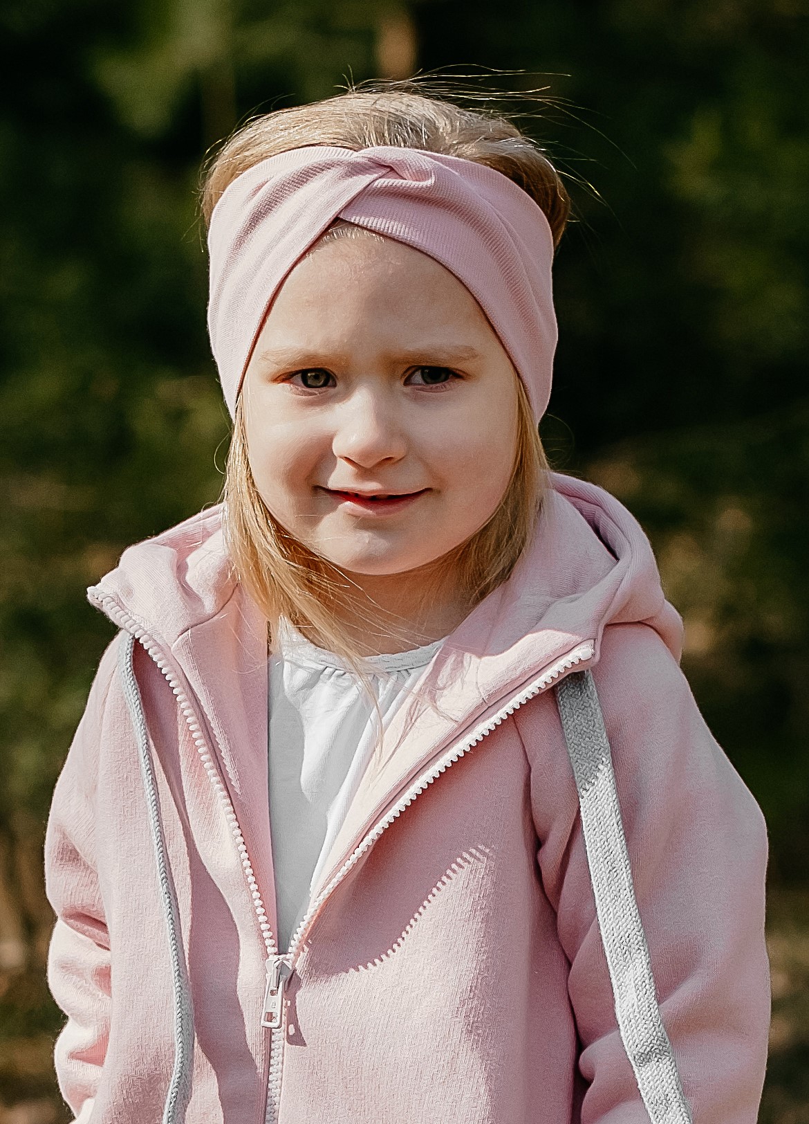 TWIST - opaska kolor Pastelowy Róż