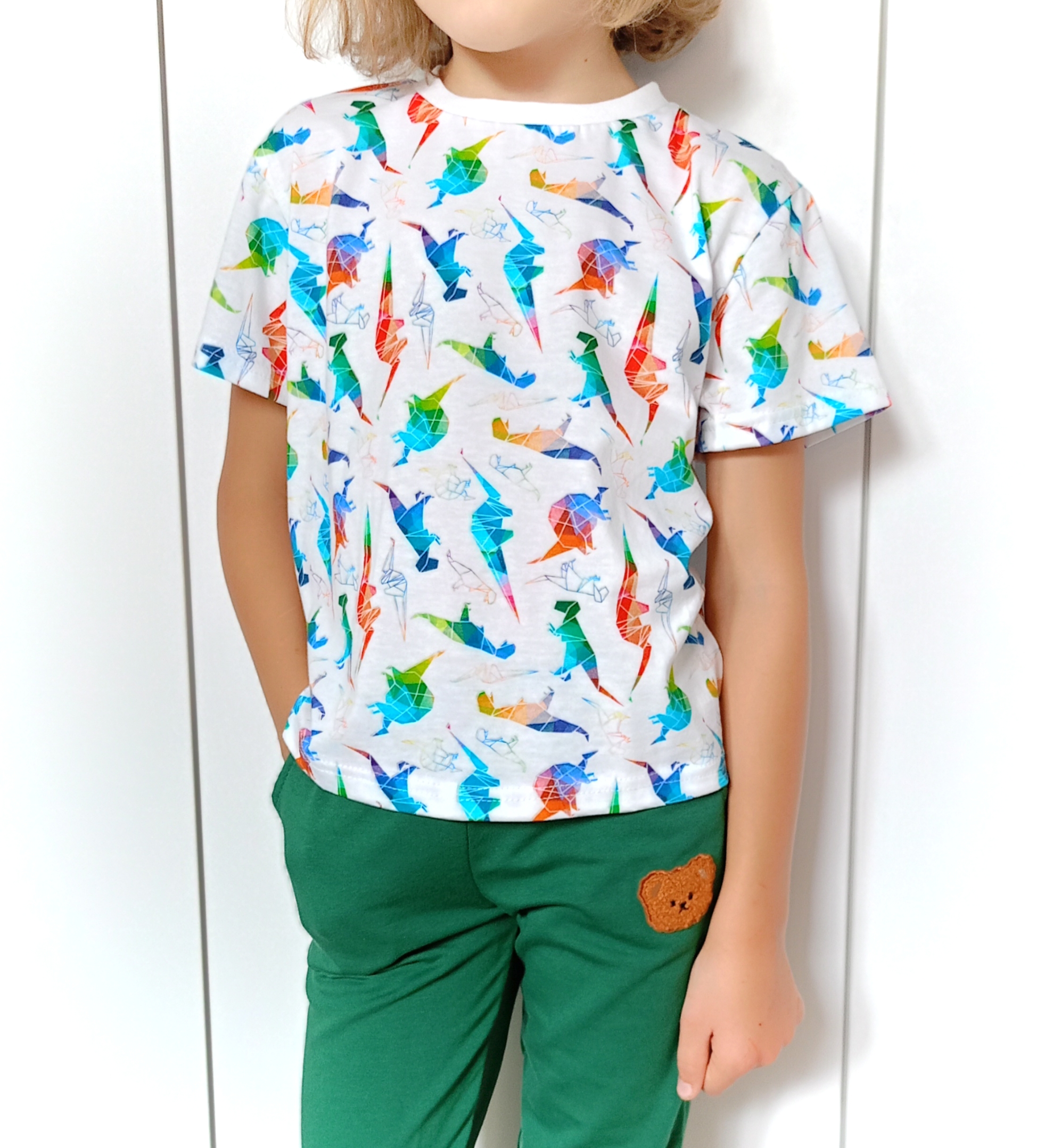 Koszulka Dinozaury kolor Biały - obrazek 4