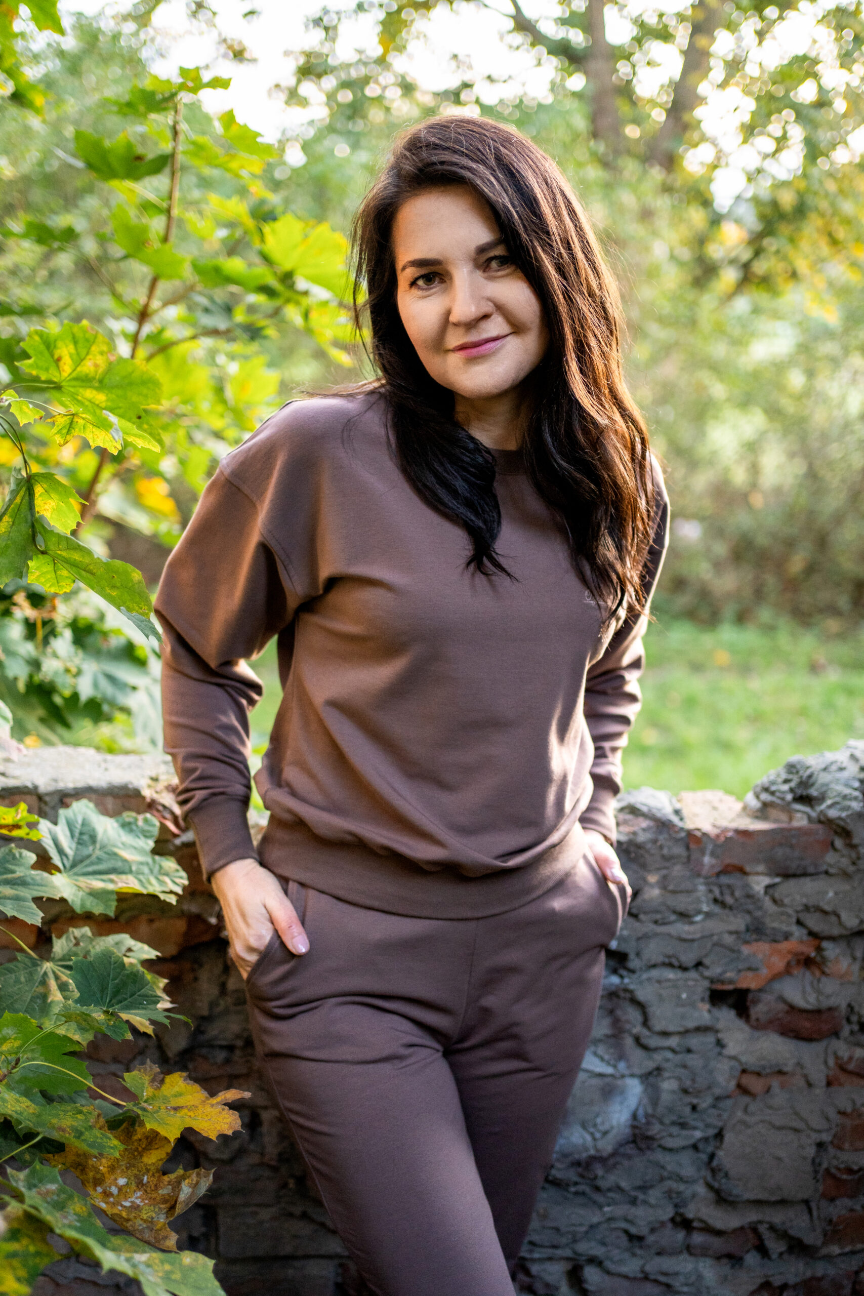 Komplet dresowy BASIC kolor Jasny Brąz