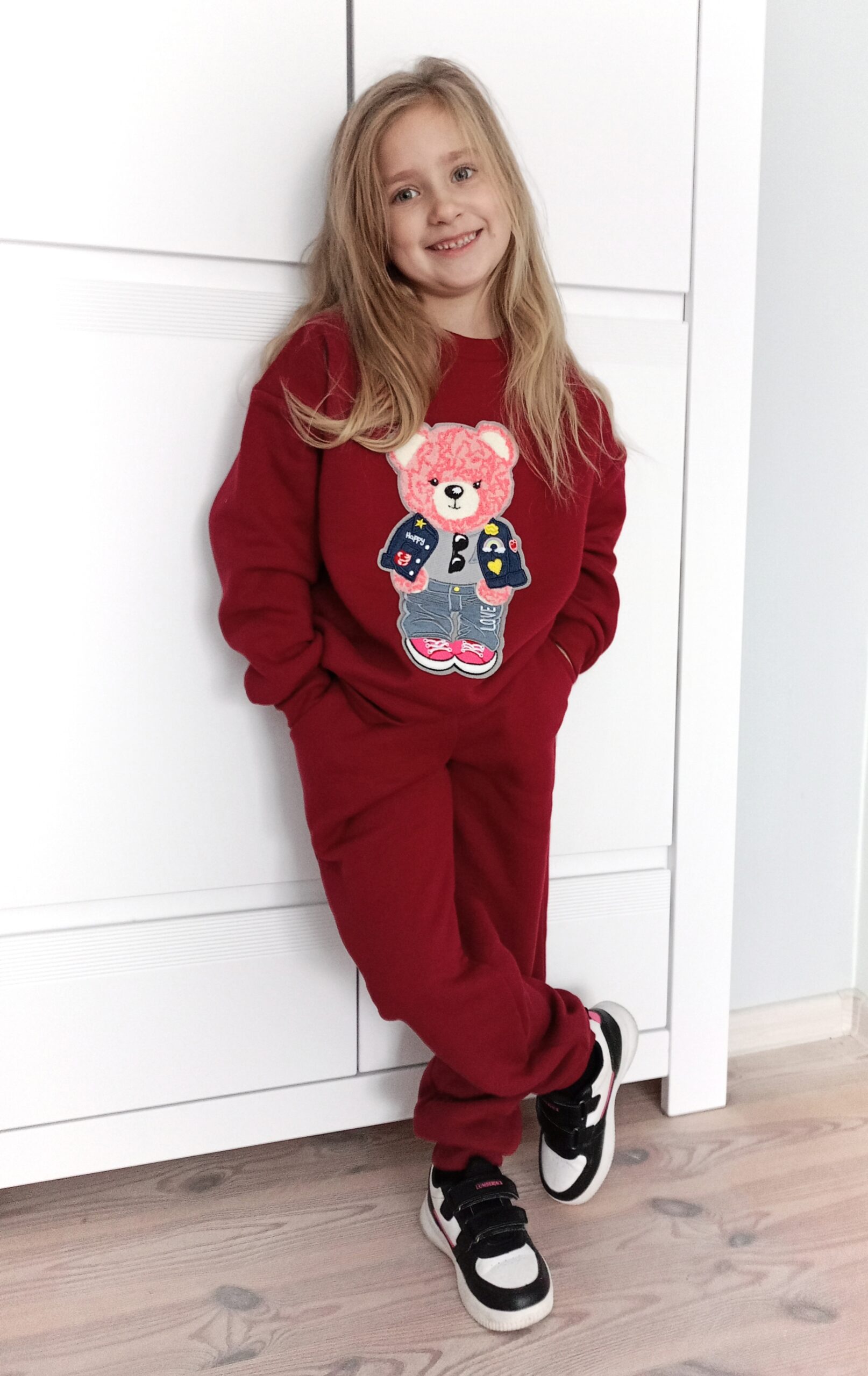 Bluza dziecięca Big Miś - kolor Bordowy