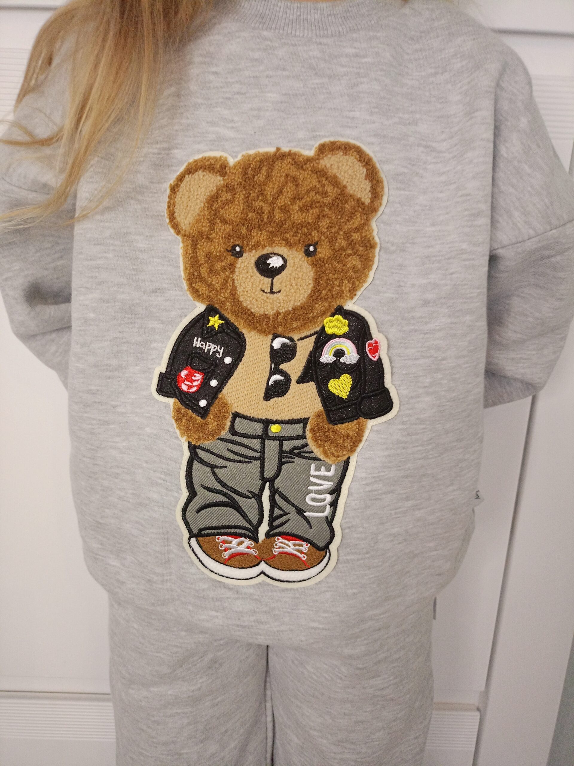 Bluza dziecięca Big Miś - kolor Jasnoszary