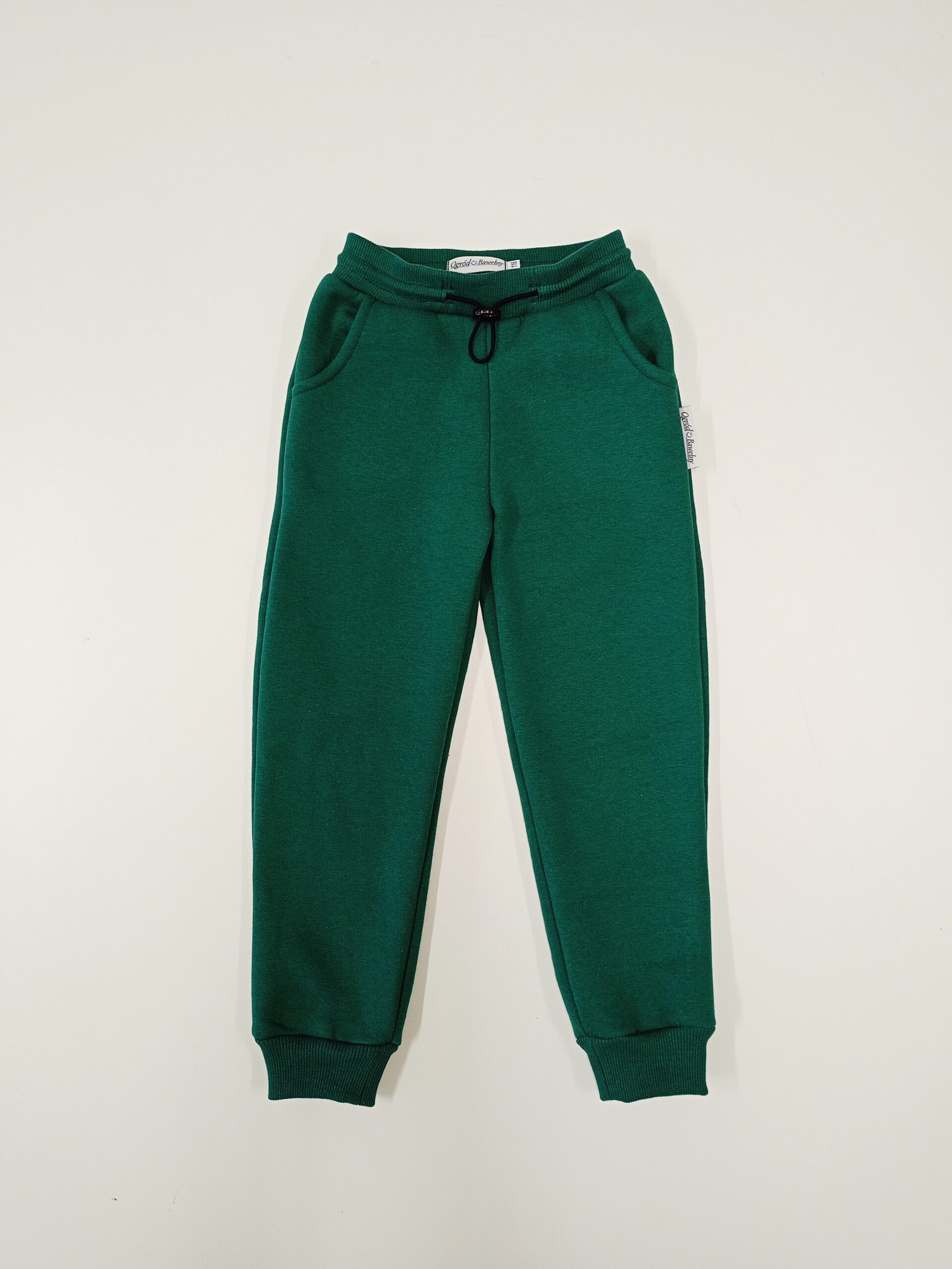 Spodnie dziecięca Beztroska kolor Butelkowa Zieleń