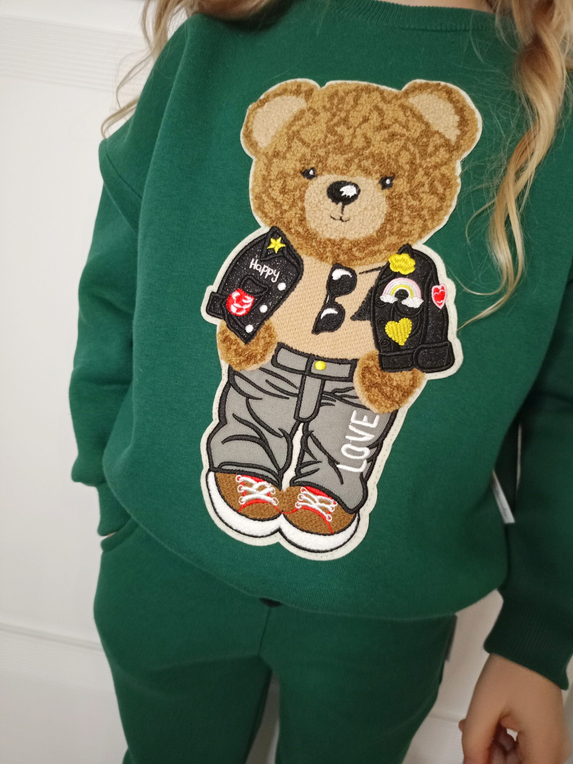 Bluza dziecięca Big Miś - kolor Butelkowa Zieleń