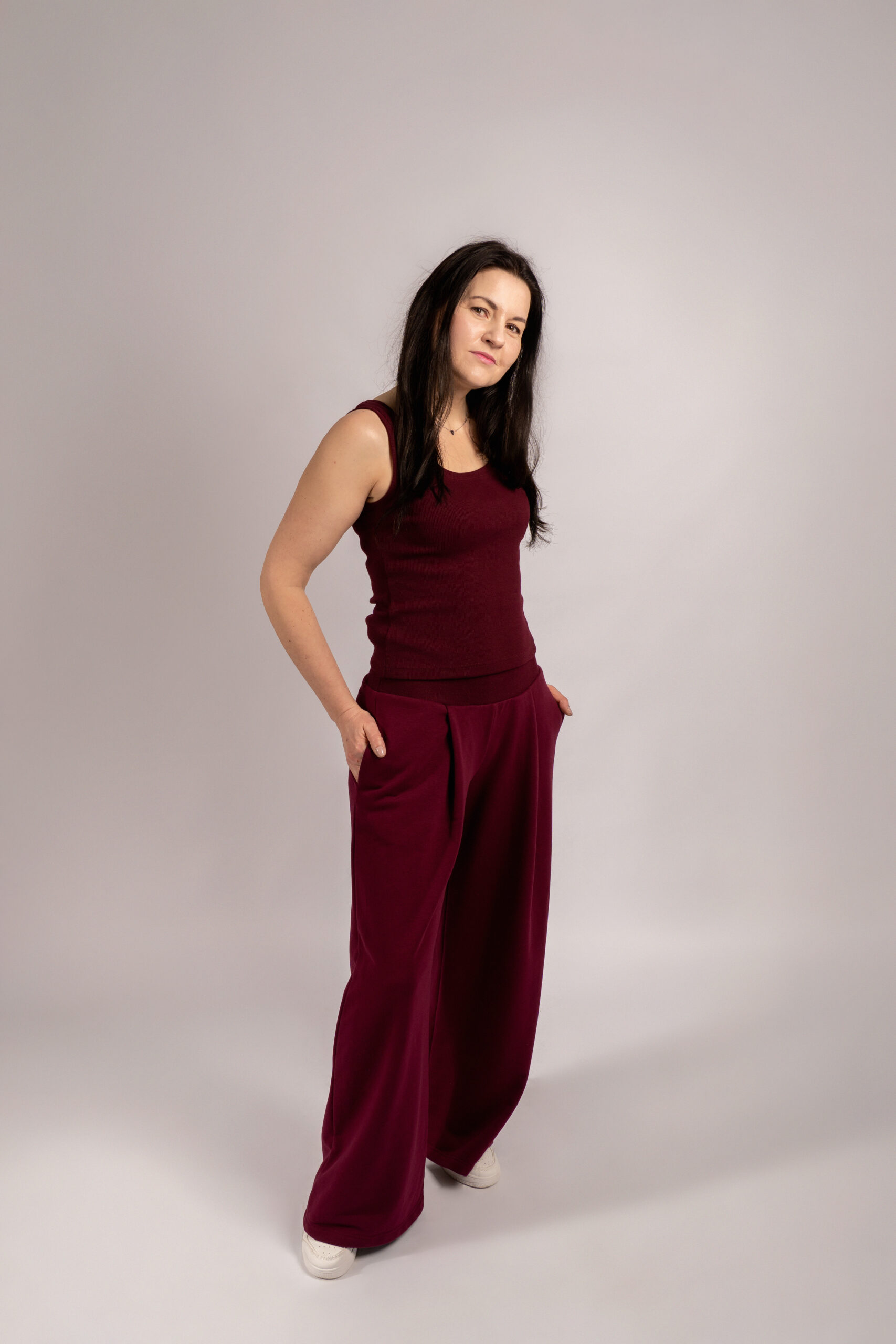 Top Lidia kolor Burgund - obrazek 3
