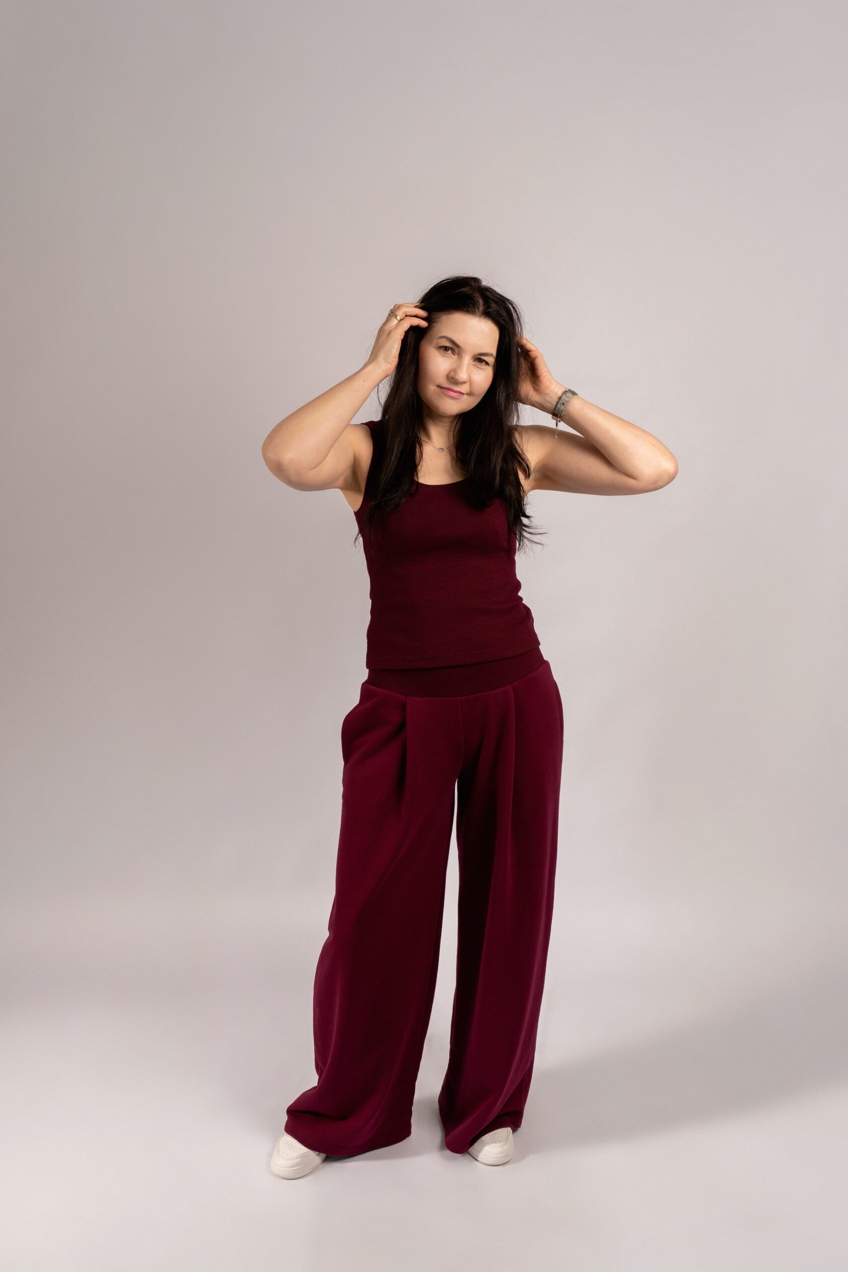 Top Lidia kolor Burgund